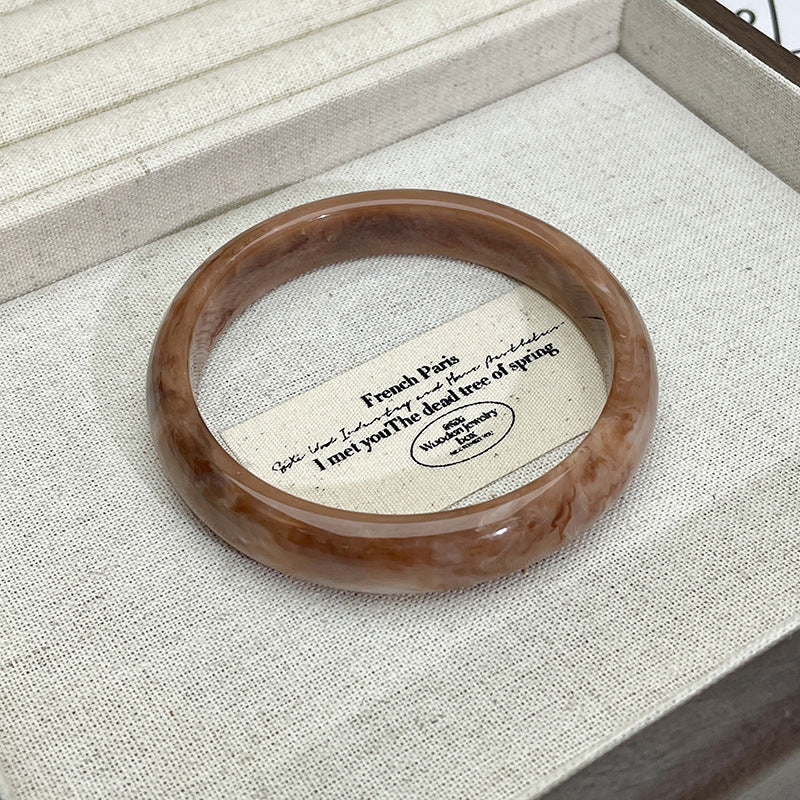 Vintage Irregular Acetate Wide Cuff Bracelet