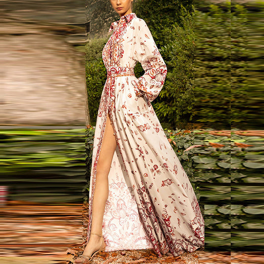 Printed Long Maxi Dress Stylish Summer Casual