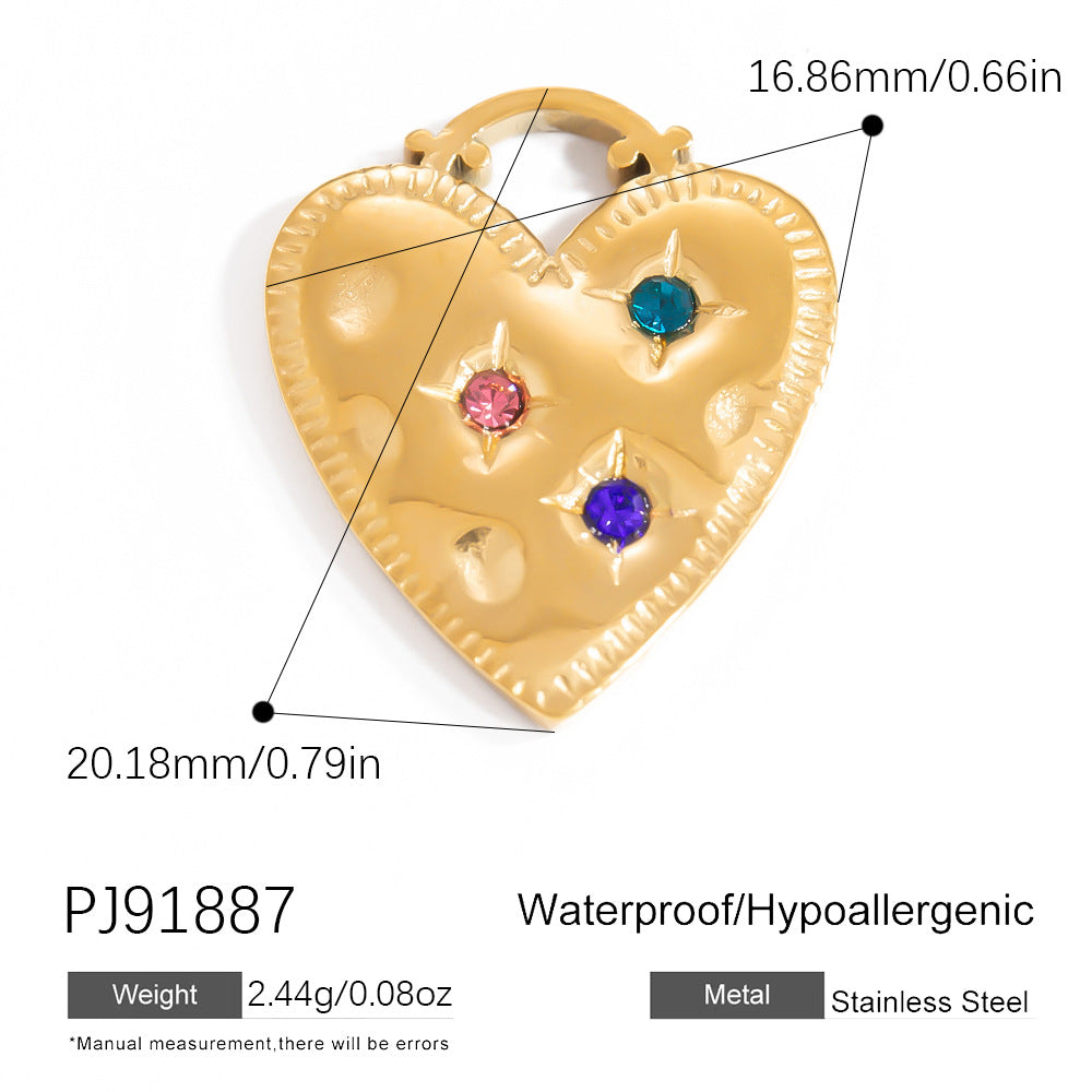 Colorful Fish DIY Pendant Jewelry Accessories Stainless Steel Retro Style