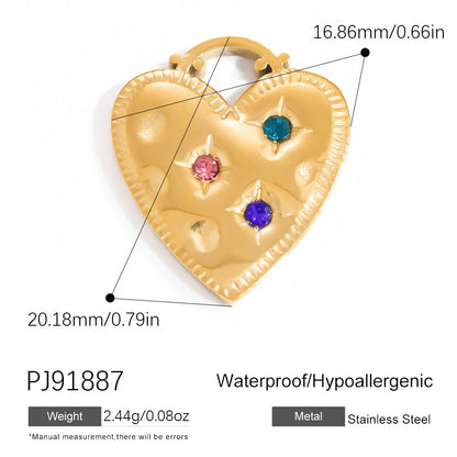 Colorful Fish DIY Pendant Jewelry Accessories Stainless Steel Retro Style