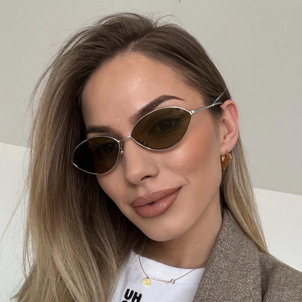 Trendy Oval Metal Sunglasses for Outdoor Activities