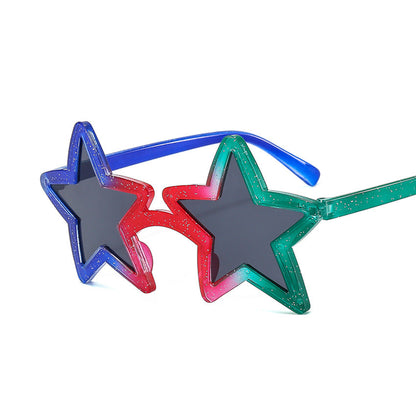Colorful Star-Shaped Sunglasses for Parties and Festivals