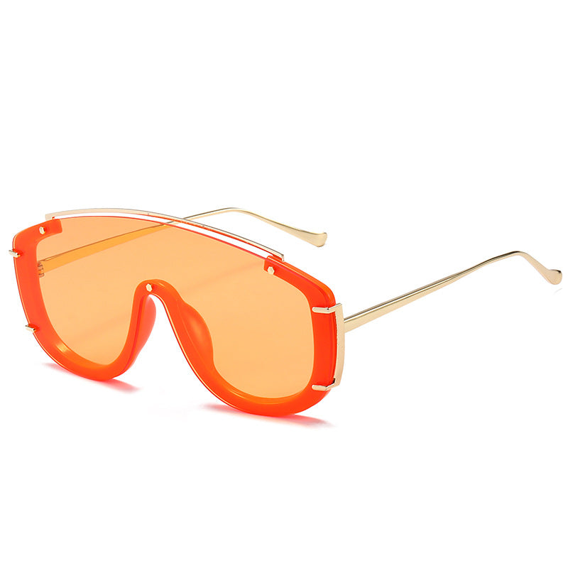 Trendy Oversized Colorful Retro Sunglasses