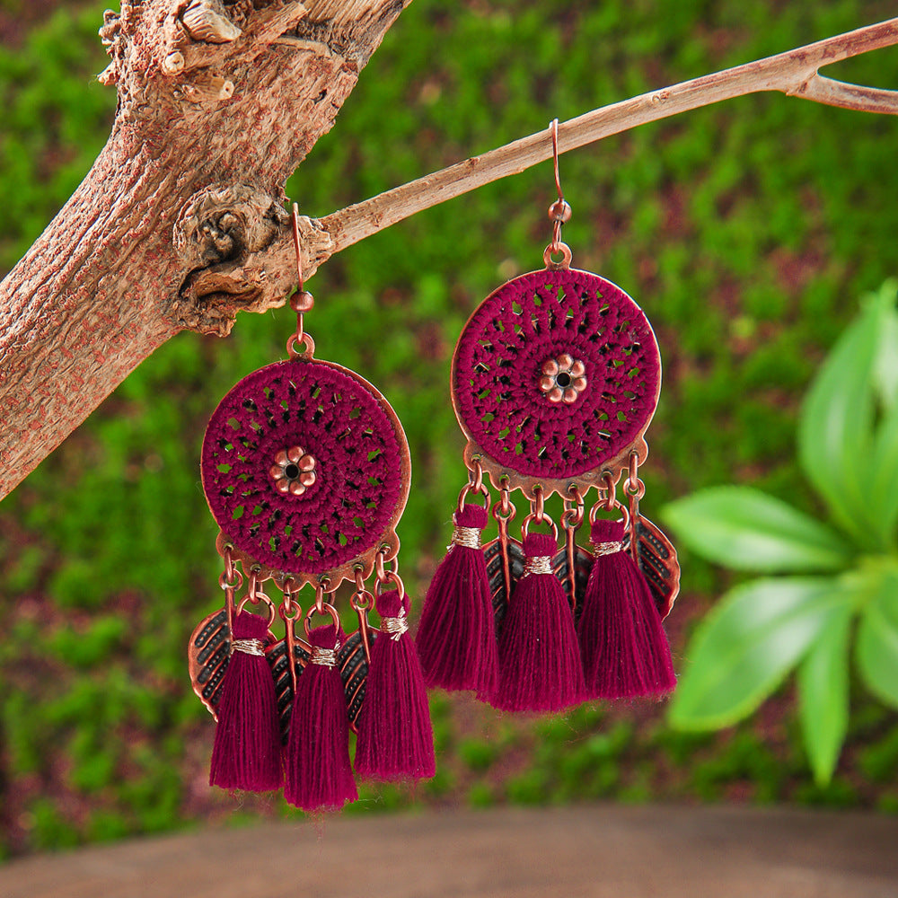 Bohemian Colorful Drop Oil Earrings Stylish Accessories