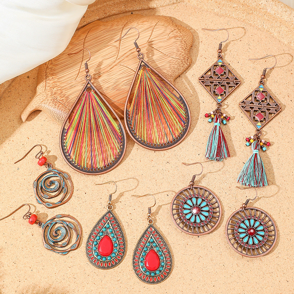 Bohemian Tassel Earrings Handmade for Travel and Vacation