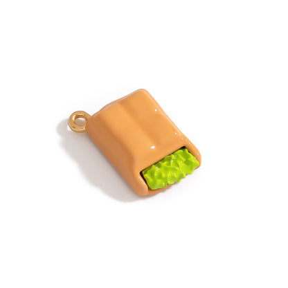 Alloy DIY Cartoon Car Pendant Droplet Decor