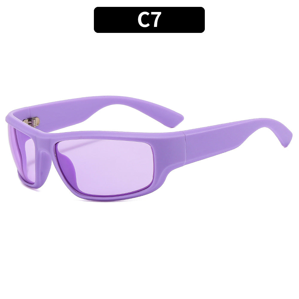 Y2K Stylish Oval Sunglasses Futuristic Fashion Shades