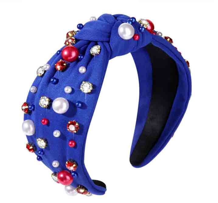 Wide Headband with Pearl Detail for Stylish Women