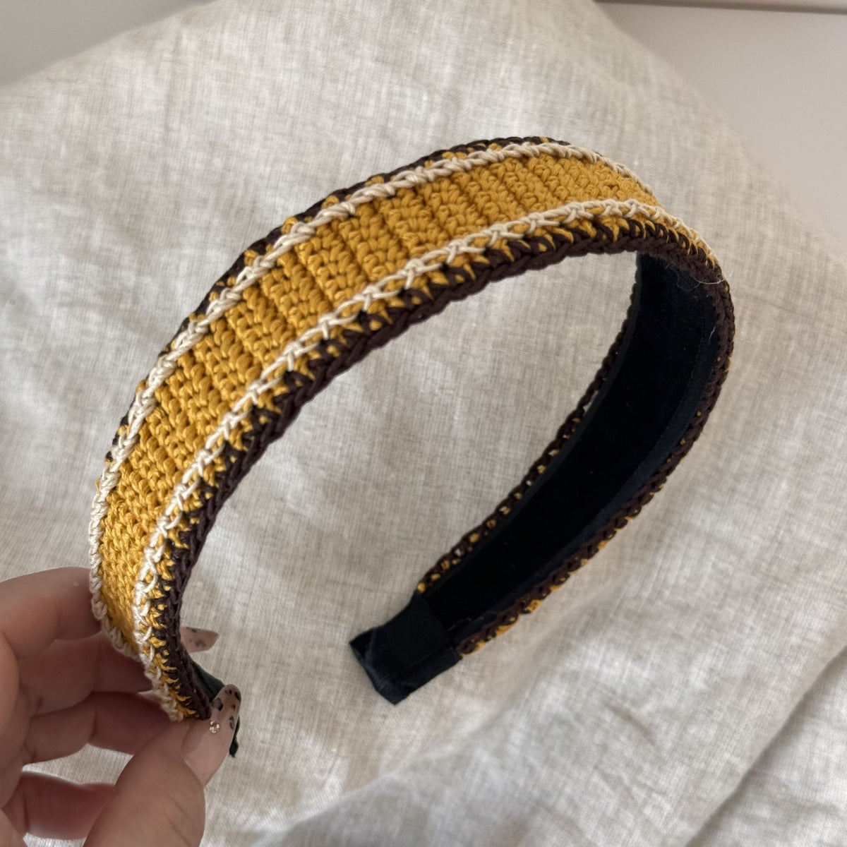 Cute Color Contrast Stretchy Knit Hair Tie