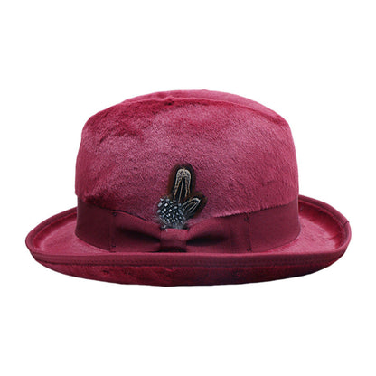 Trendy Retro Wool Felt Fedora Hat for Men and Women