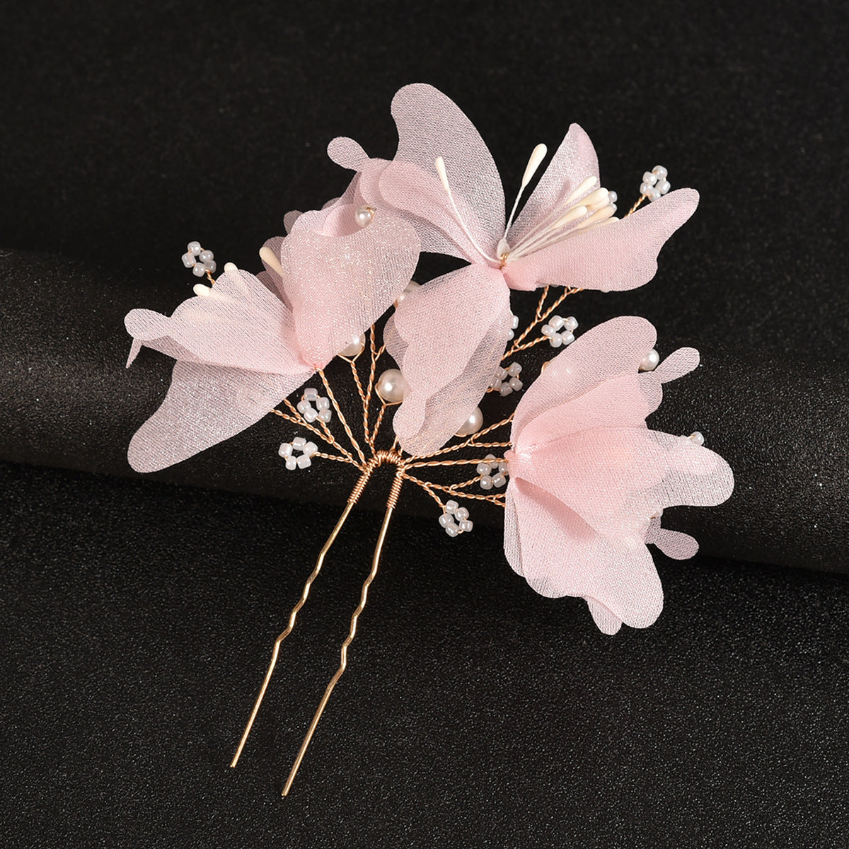 Bridal Wedding Hair Accessories Handcrafted Floral Hairpins