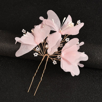 Bridal Wedding Hair Accessories Handcrafted Floral Hairpins