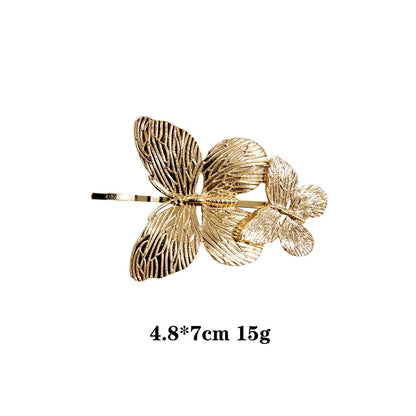 Trendy Gold Butterfly Hair Clip Sets