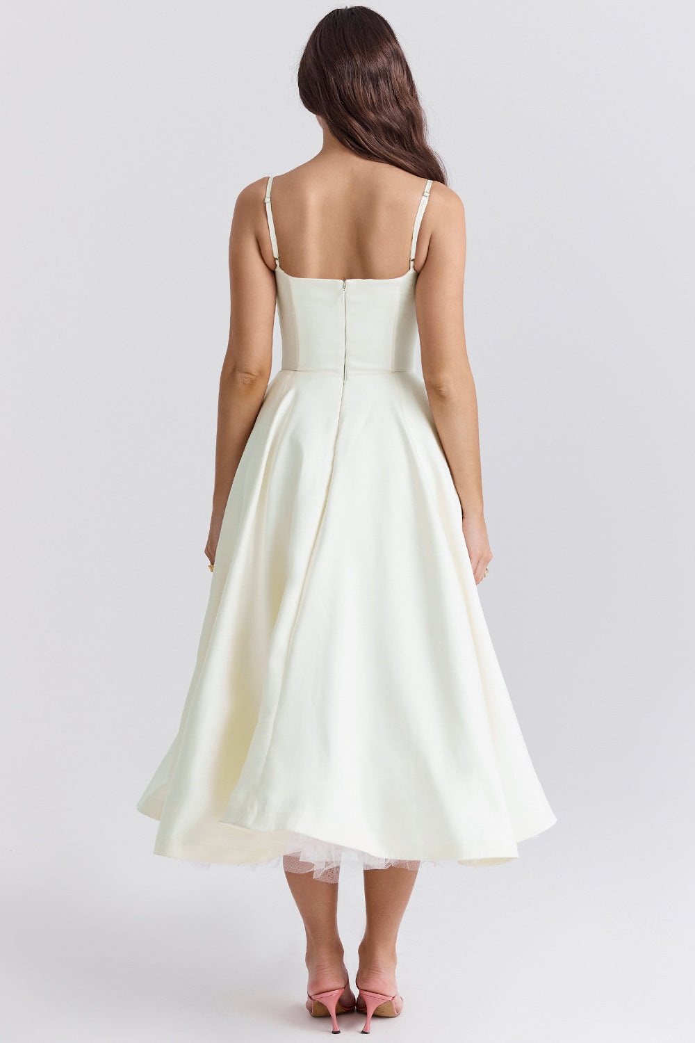 Layered Sweet Spaghetti Puffy Party Dress