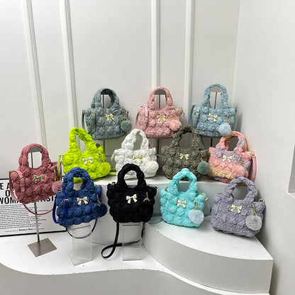 Cloud Bag Trendy Soft Nylon Handbag for Casual Wear