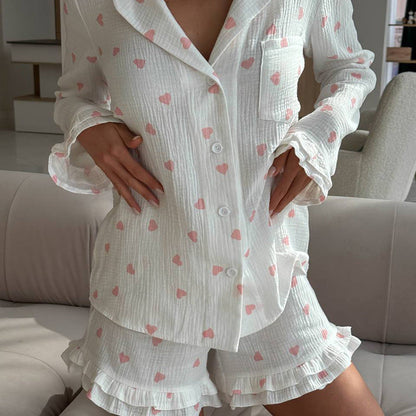 Leopard Print Loose Sleepwear Sets