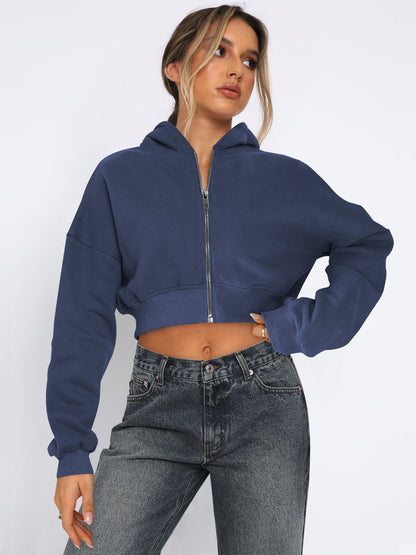 Women’s Trendy Casual Hoodie with Zipper