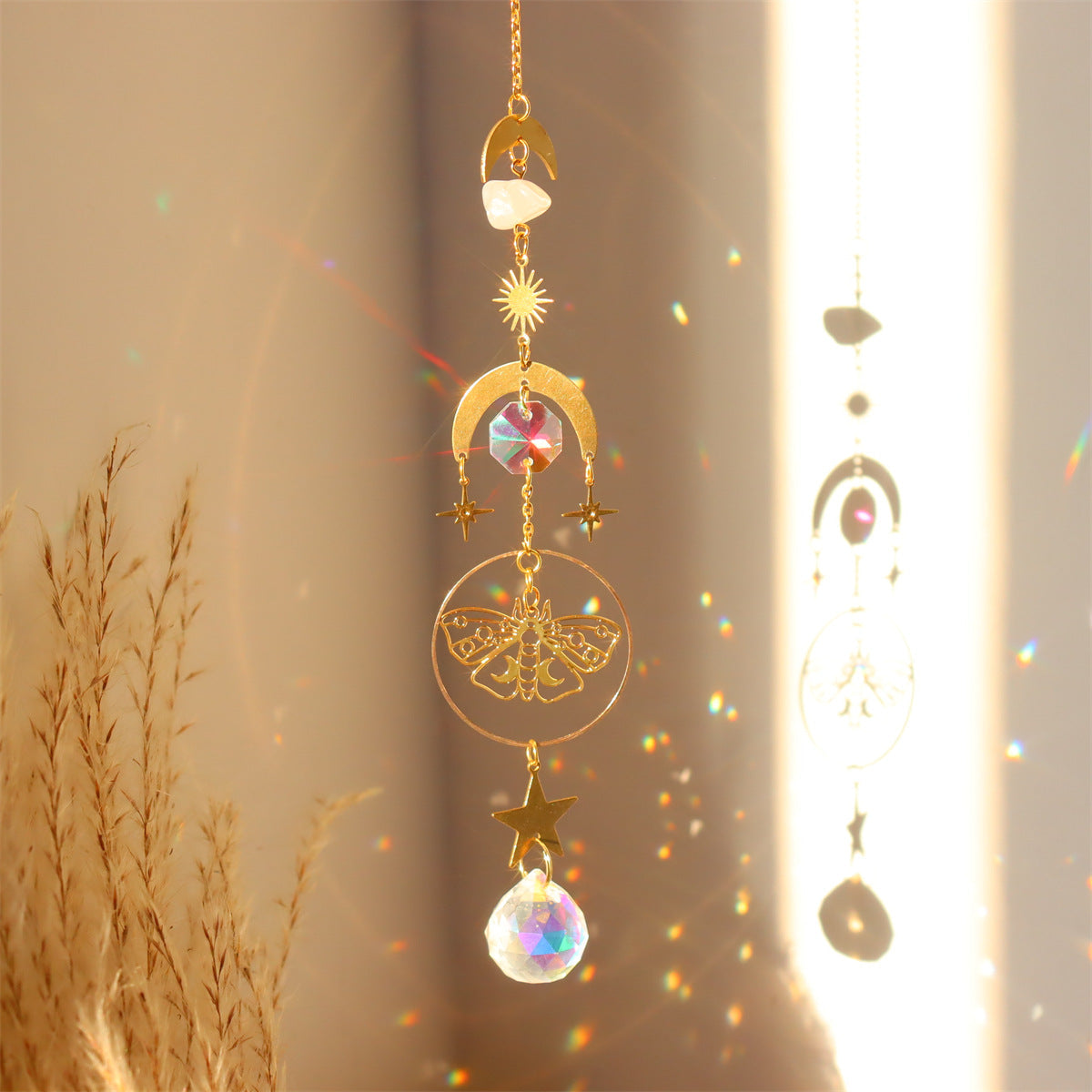 3+ Metal Butterfly Crystal Suncatch Hangings