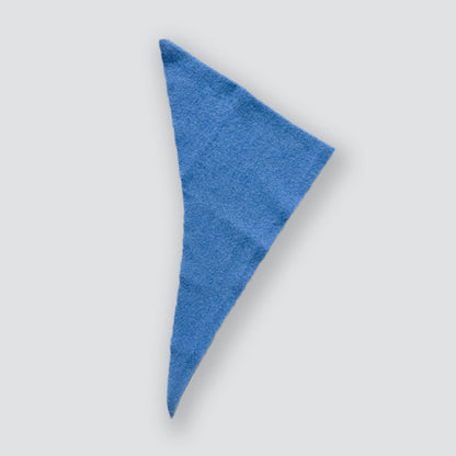 Solid Color Knitted Wool Blend Triangle Scarf for Women