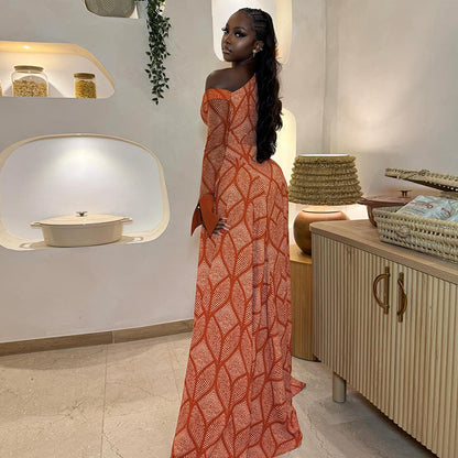 Elegant A-Line Midi Dress With Ruching