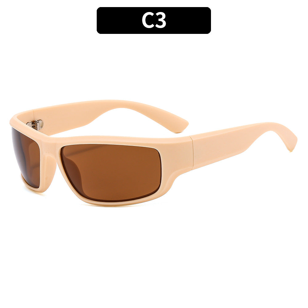 Y2K Stylish Oval Sunglasses Futuristic Fashion Shades