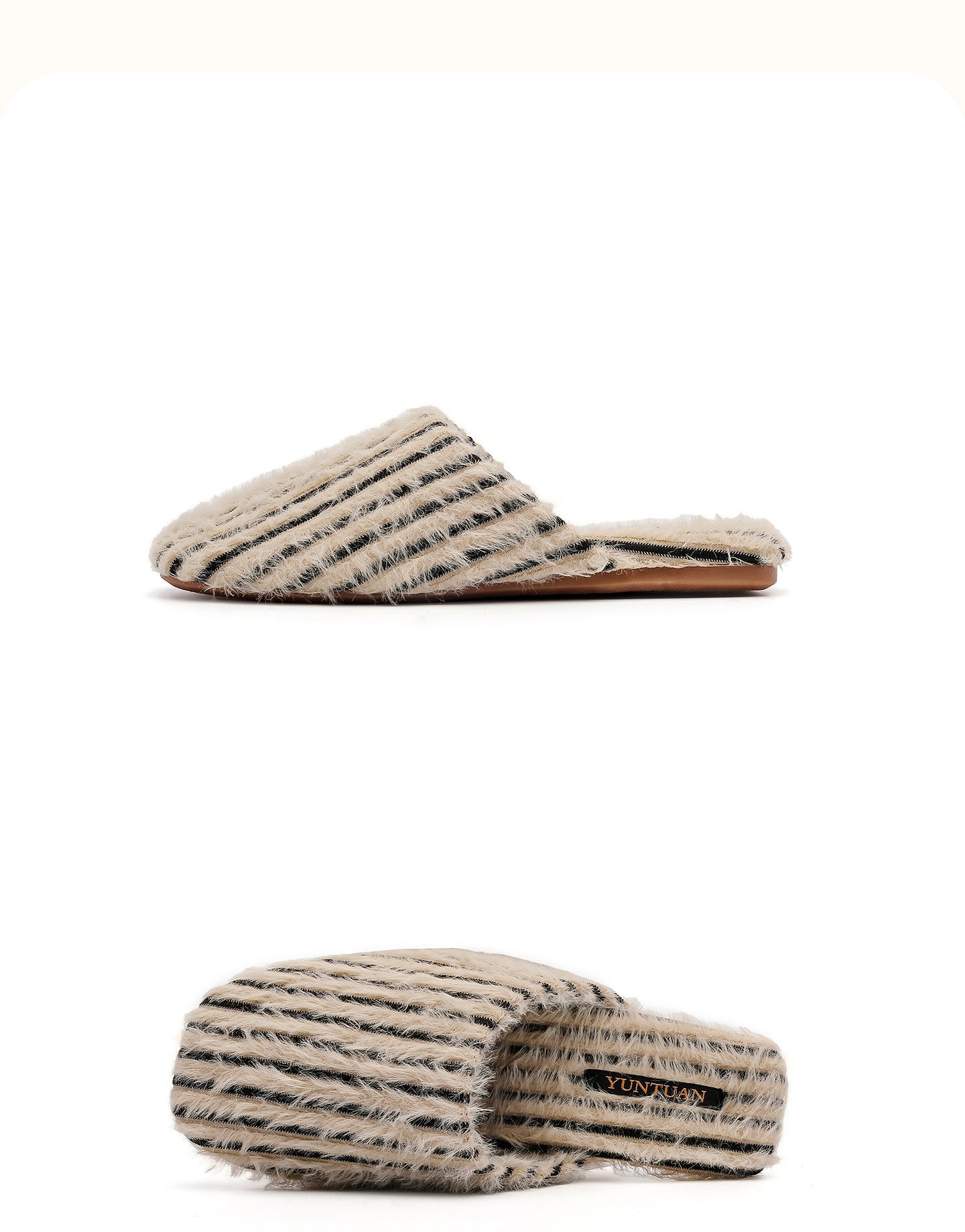 Fuzzy Plush Warm No-Slip Home Slippers