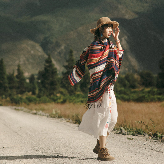 New Autumn And Winter  Warm And Thickened Tibetan Elegant Scarf
