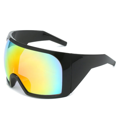 Futuristic Wraparound Sunglasses for Men and Women