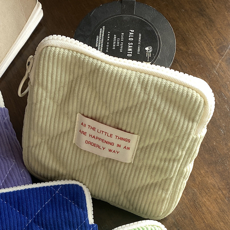 Cute Portable Makeup Bag Zip Pouch Organizer