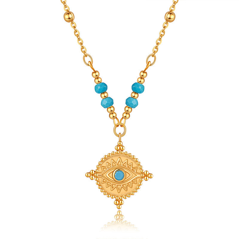 Vintage Eyes Turquoise Necklace