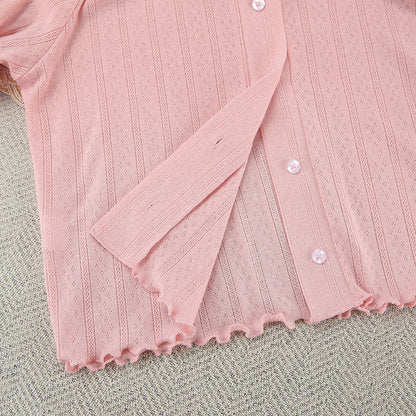 3PCS Solid Color Knit Homewear Sets