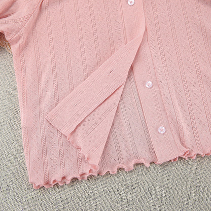 3PCS Solid Color Knit Homewear Sets