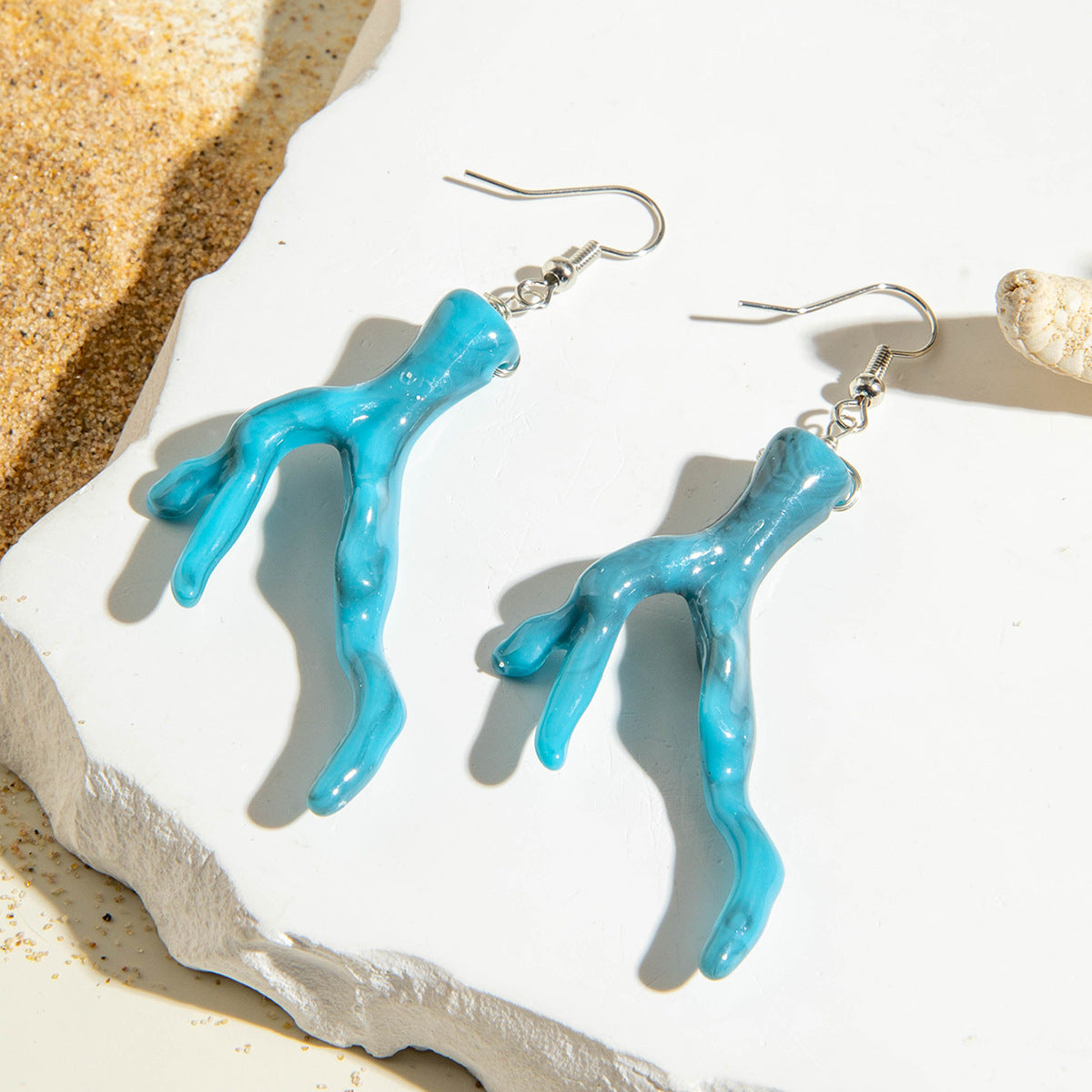 Bohemian Resin Starfish Earrings Ocean-Inspired Jewelry