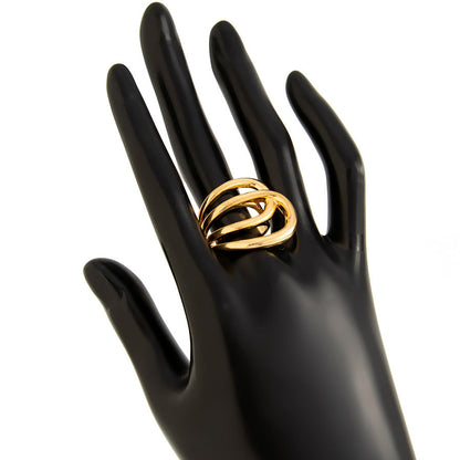 Stylish Punk Metal Wire Open Bangle Vintage Wide Irregular Bracelet