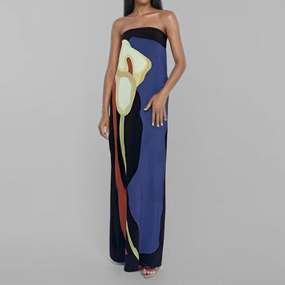 Elegant Floral A-Line Dress for Women