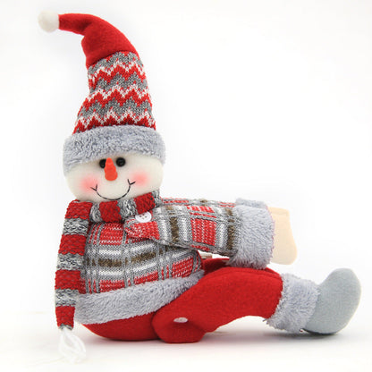 2pcs Cartoon Snowman Santa Christmas Curtain Tiebacks