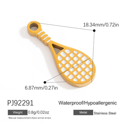 Stainless Steel DIY Sports Jewelry Accessories Keychain Pendant