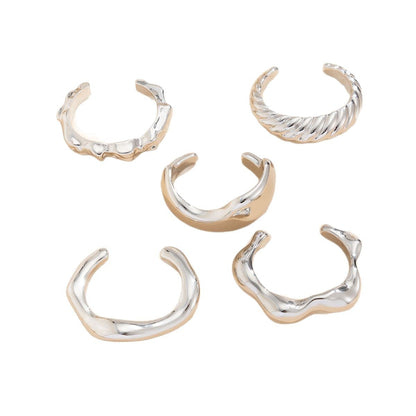 Fashionable Irregular CCB Bracelet Set for Casual Wear