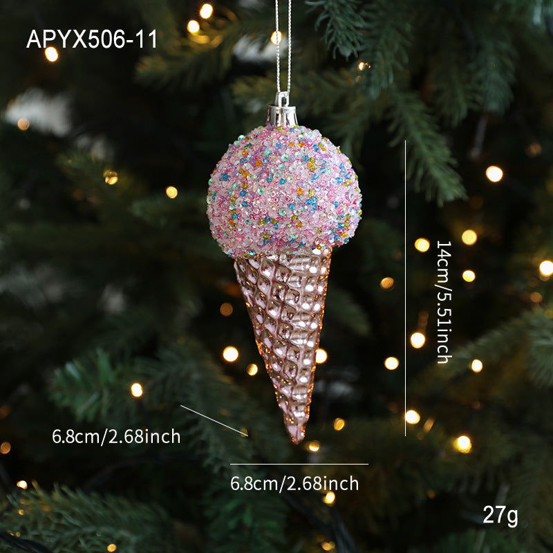 Sparking Cartoon Pendant Christmas Hanging Ornament
