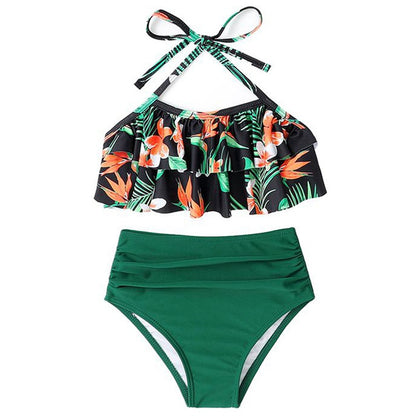 New Kids And Adults Split Swimsuit Bikini Set