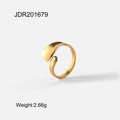 Irregular Adjustable Punk Simple Rings