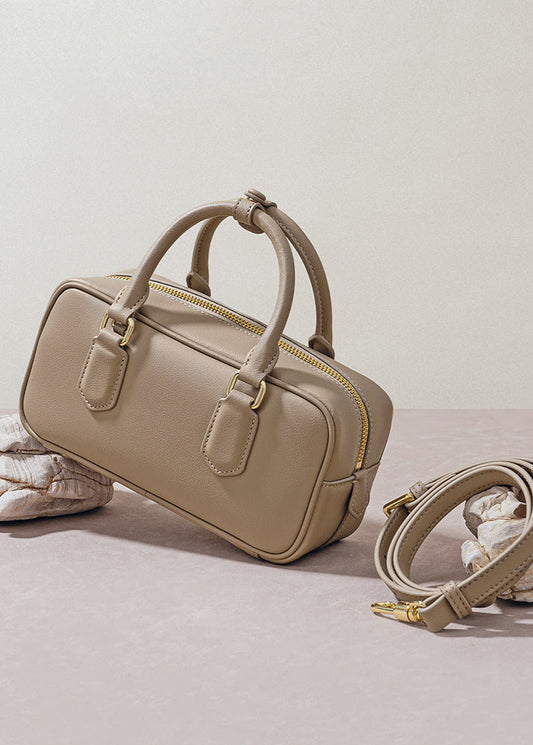Compact Faux Leather Crossbody Bag Minimalist Design