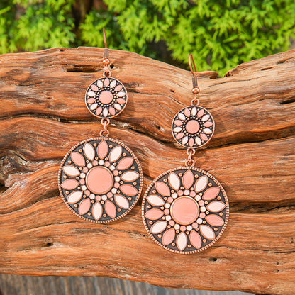 Bohemian Colorful Drop Oil Earrings Stylish Accessories