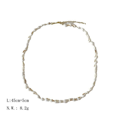 Minimalist Natural Shell Handmade Choker Necklace