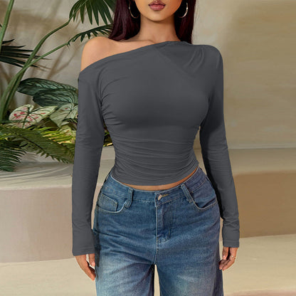 Trendy Casual Long Sleeve Slim Fit Top