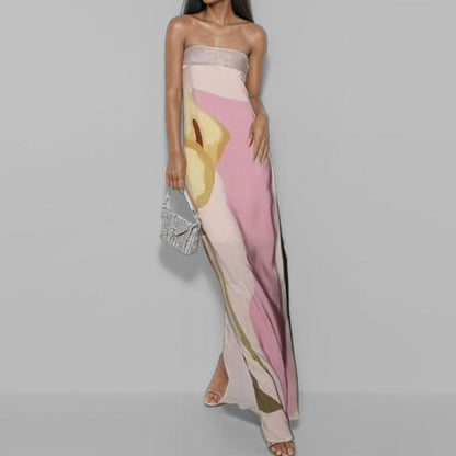 Elegant Floral A-Line Dress for Women