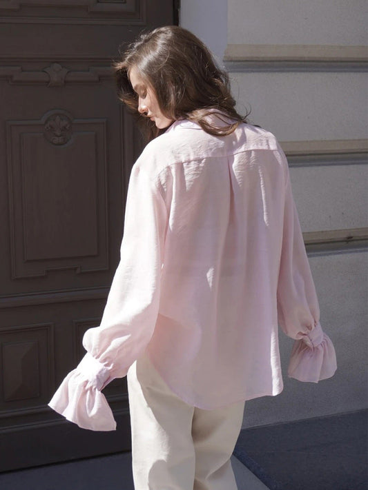 Casual Long Sleeve Shirt for Women - Lyocell Blended Workwear