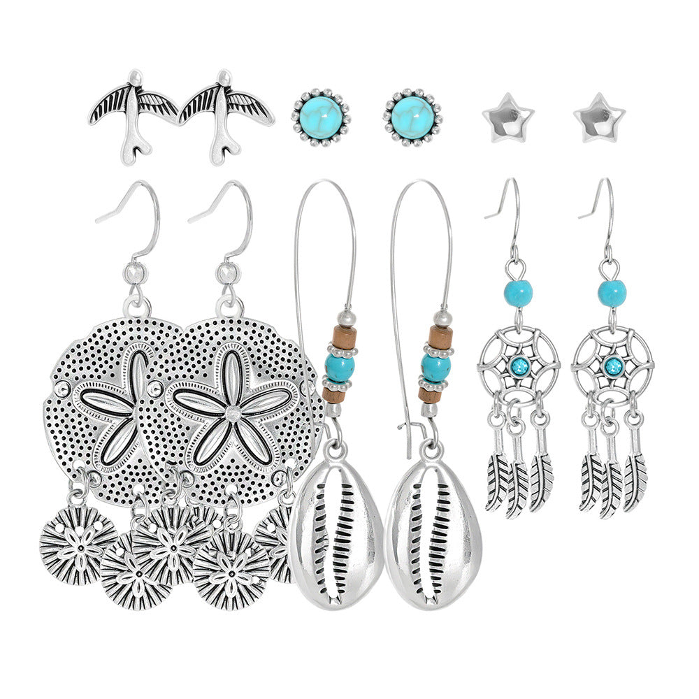 Bohemian Vintage Hollow Circle Earrings for Women