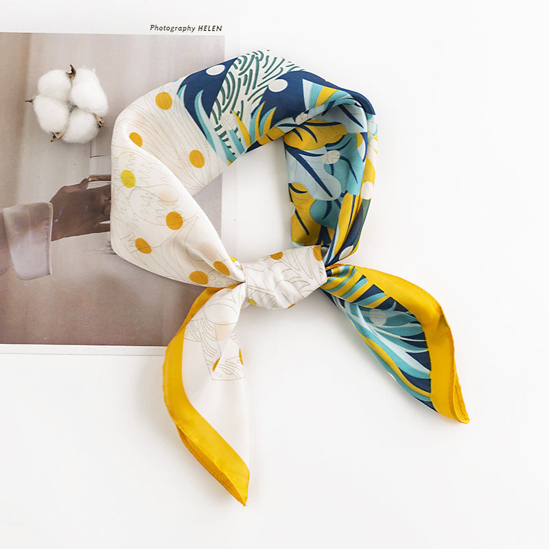 Scarvii -  Romantic Floral Square Scarf