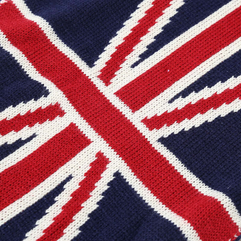 3 Pcs Winter Union Jack Scarf Hat Gloves Set